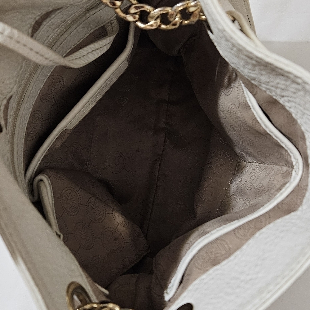 MICHAEL KORS WHITE LEATHER SHOULDER BAG - Picture 7 of 7